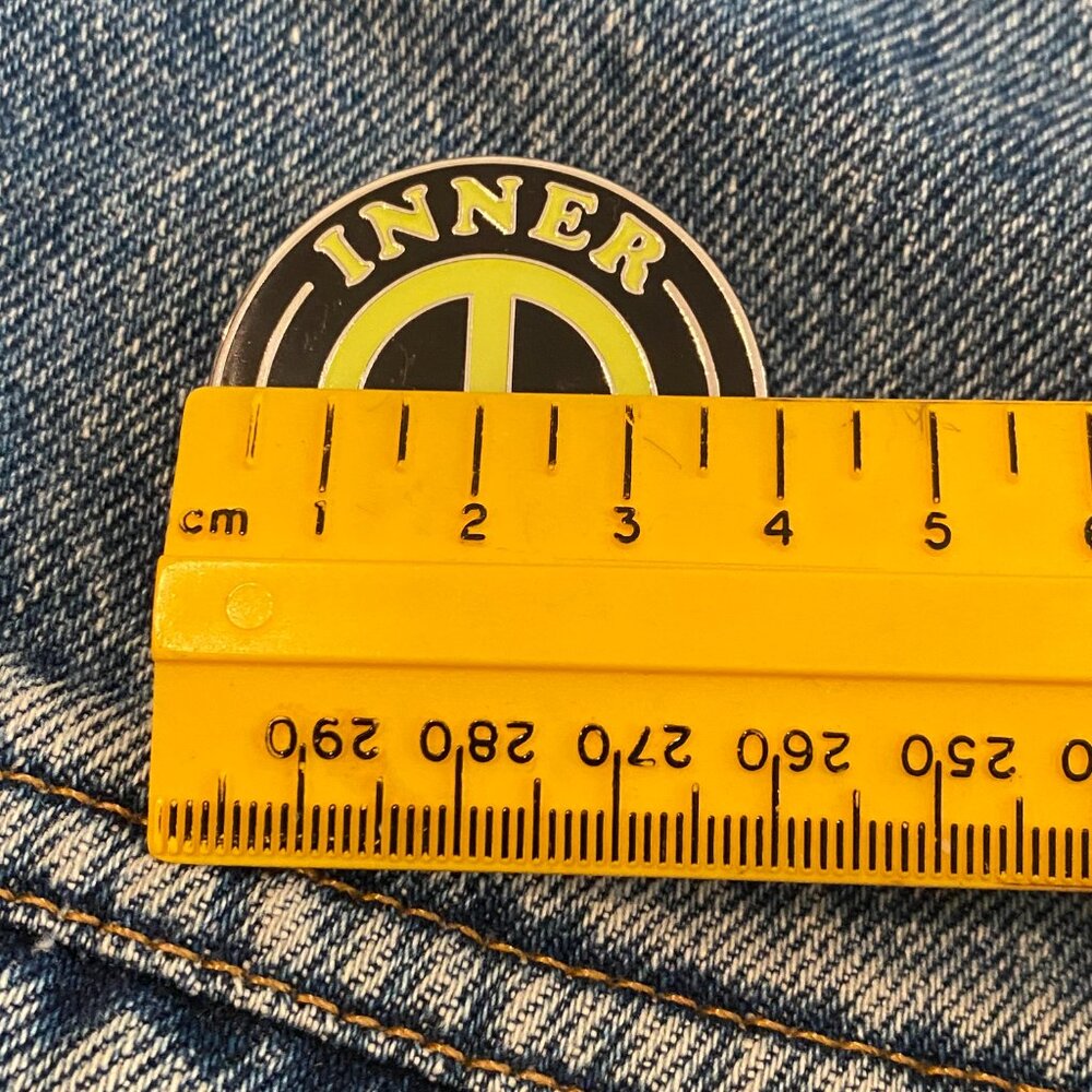 GLOW IN THE DARK 'INNER PISSED' PIN LOCAL ARTIST artisan hard enamel - Picture 4 of 5